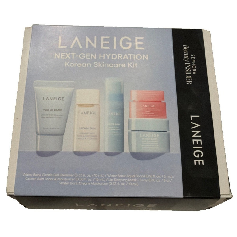 Laneige Next-Gen Hydration Korean Skincare Kit - BRAND NEW in Box Water Bank
